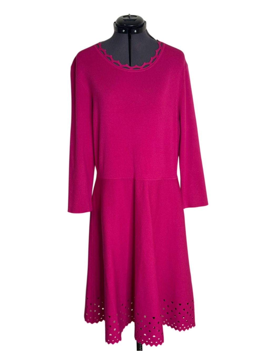 Hobbs London Myra Knitted Dress Orchid Pink NWT - Picture 4 of 10